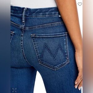MOTHER Jeans High Waisted Looker Ankle Fray Night Clubbing Made in USA - Size 26